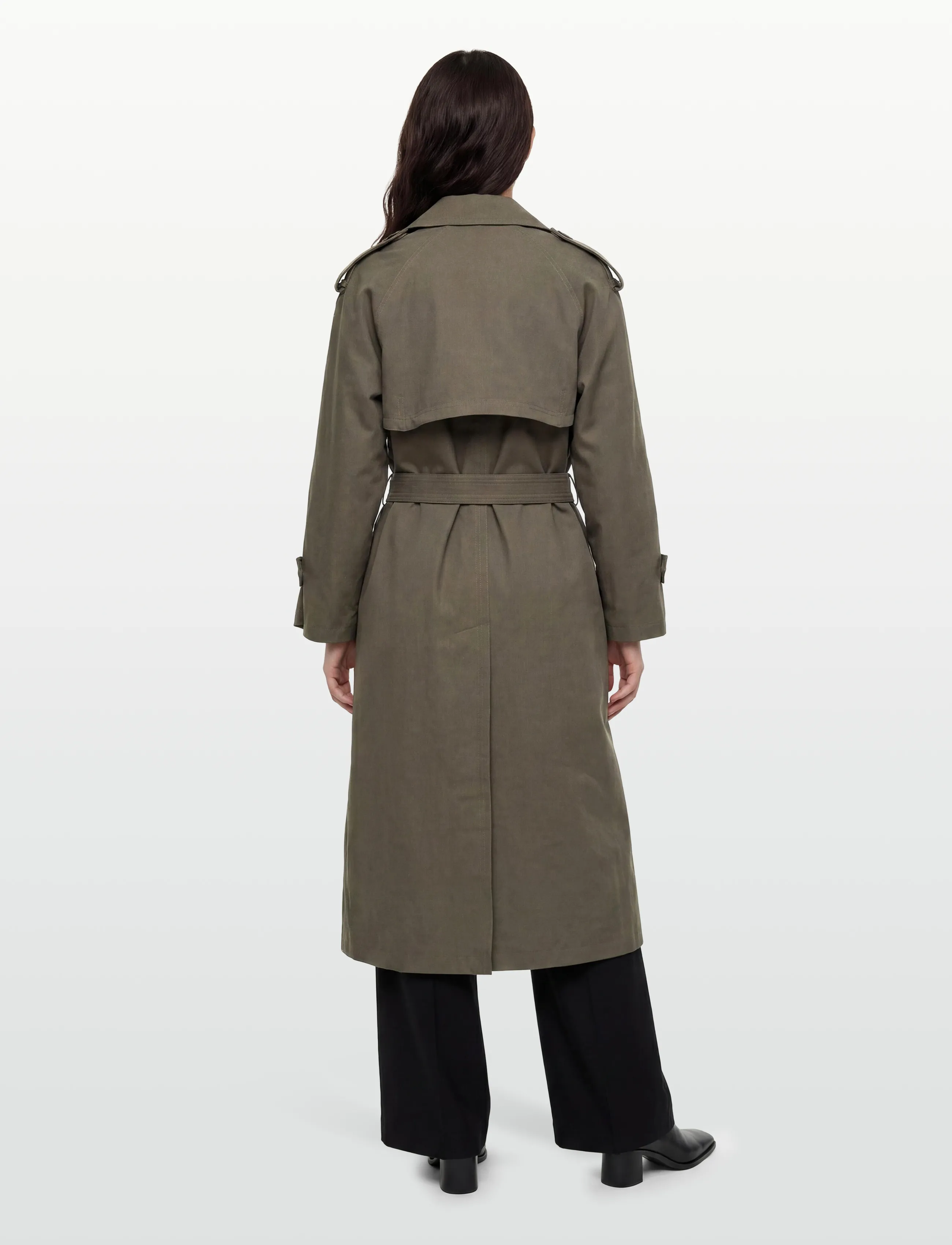 Closed - TRENCH COAT JACKETS & COATS - odzież wierzchnia - army green - 4
