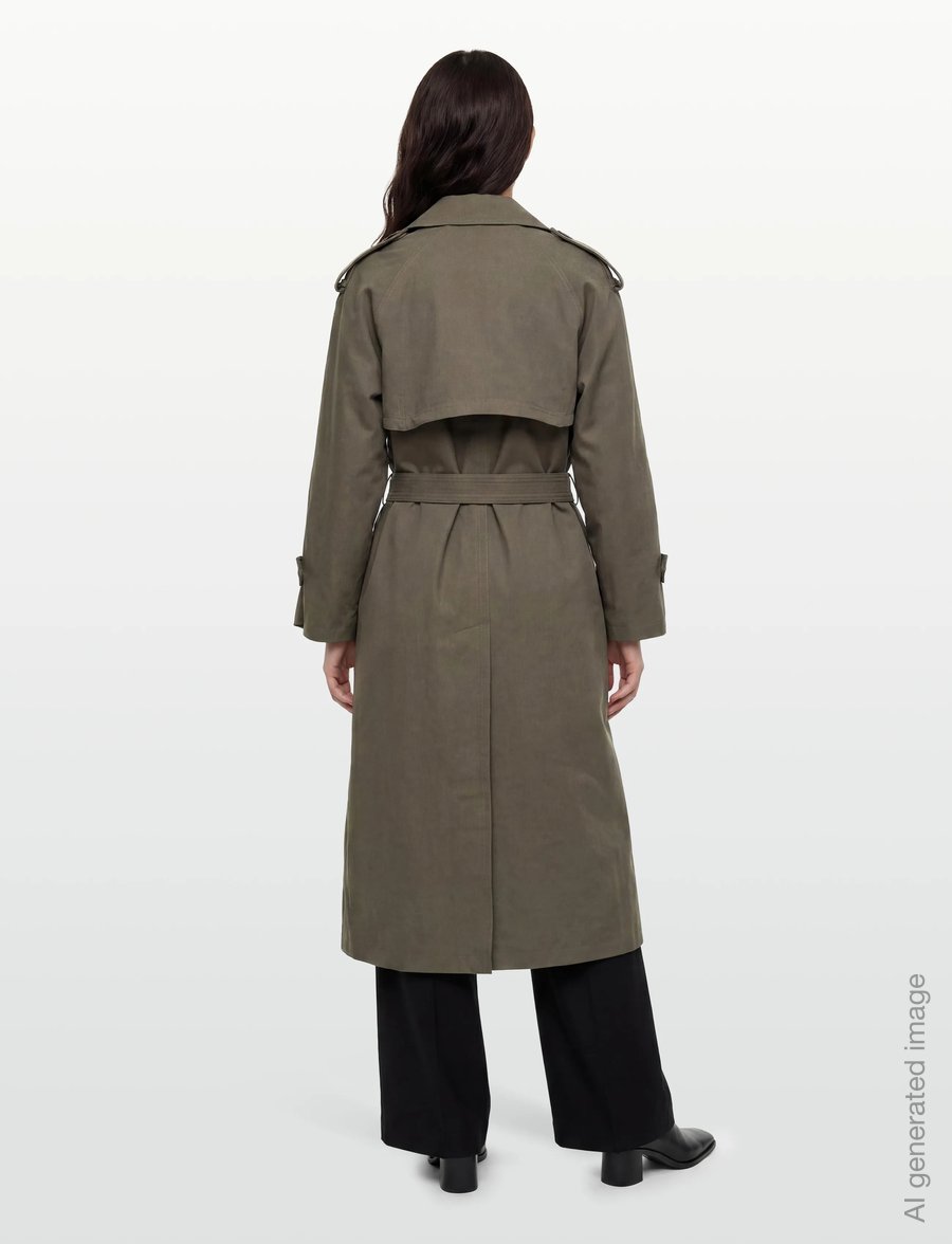Closed - TRENCH COAT JACKETS & COATS - trench coats - army green - 4