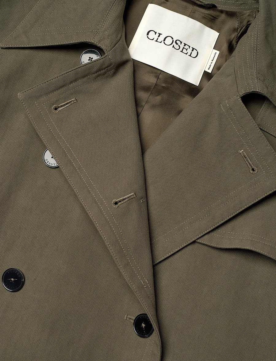 Closed - TRENCH COAT JACKETS & COATS - trench coats - army green - 5