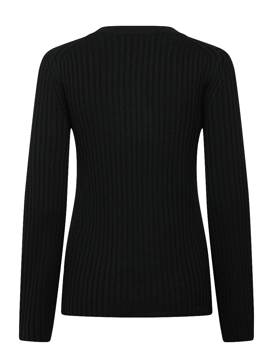 Closed - CREW NECK LONG SLEEVE KNITS - kaschmir - black - 1
