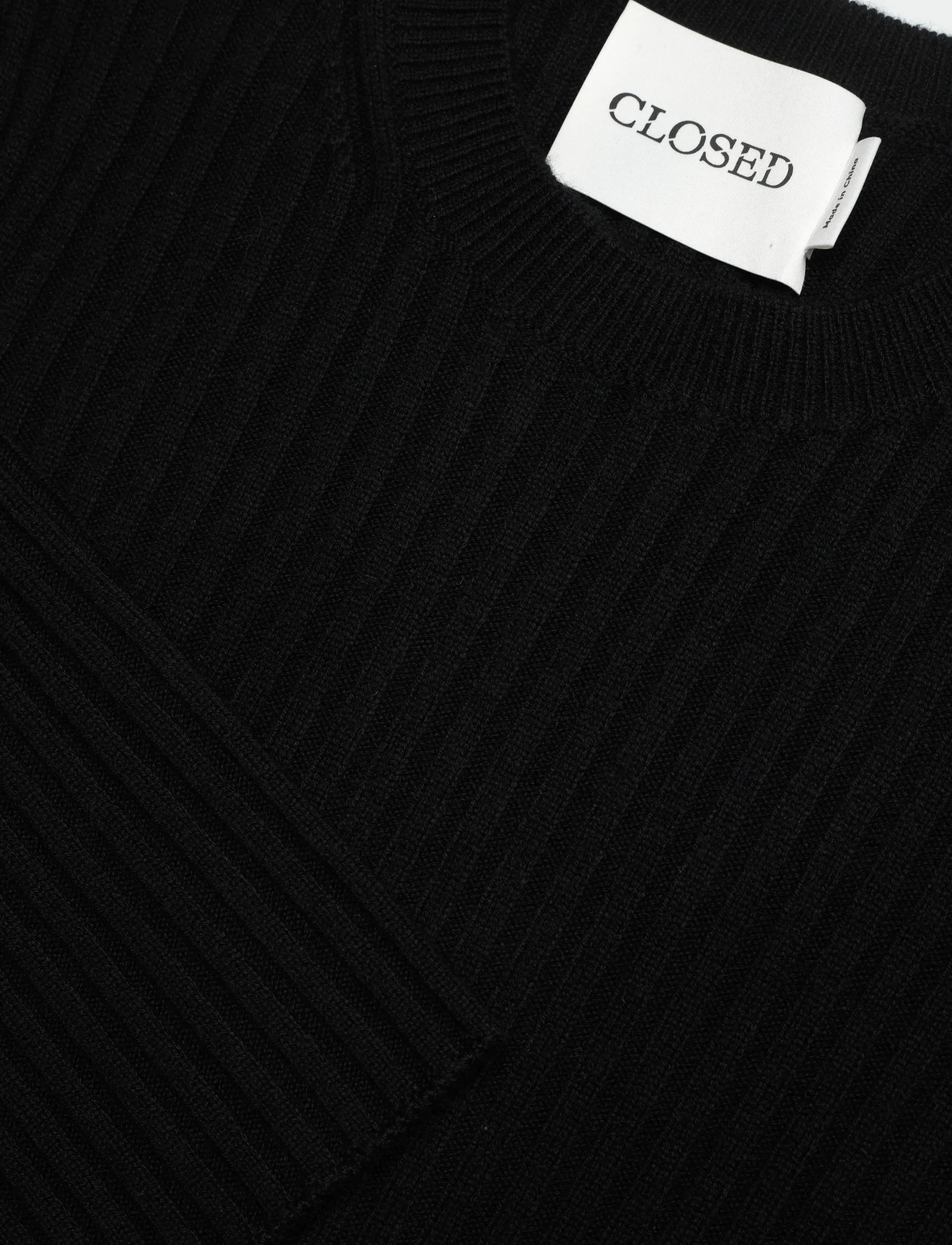 Closed - CREW NECK LONG SLEEVE KNITS - kaschmir - black - 2