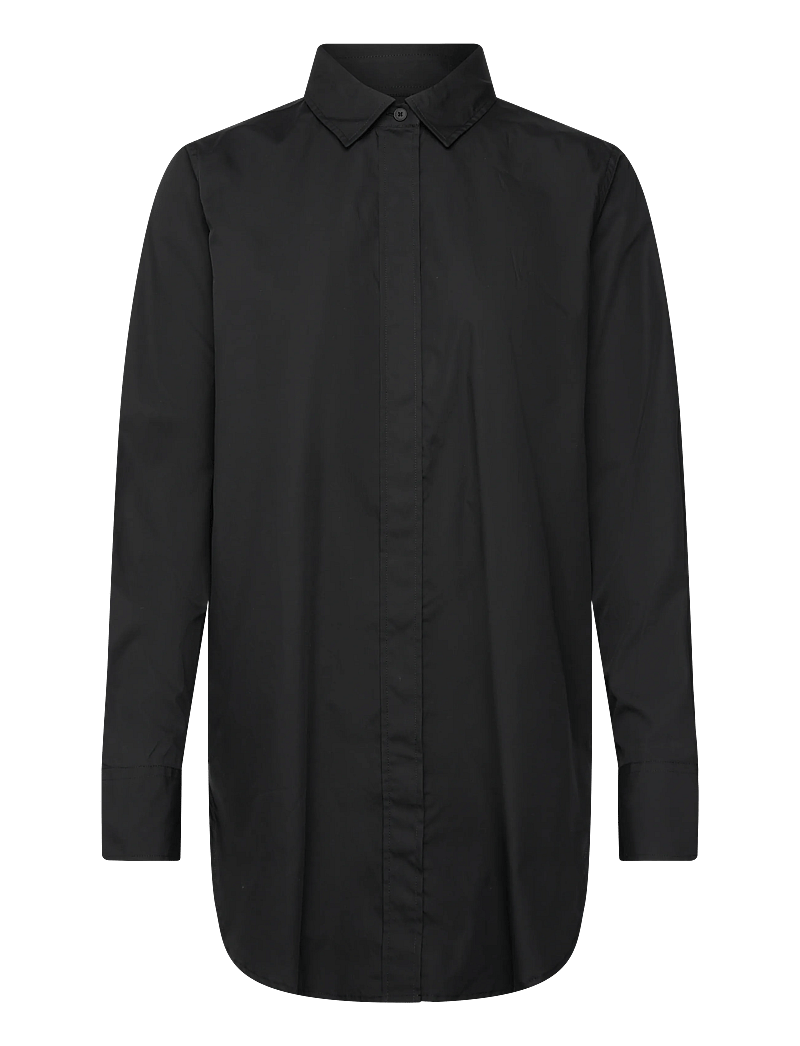 Closed - FITTED LONG BLOUSE SHIRTS & BLOUSES - teksasärgid - black - 0
