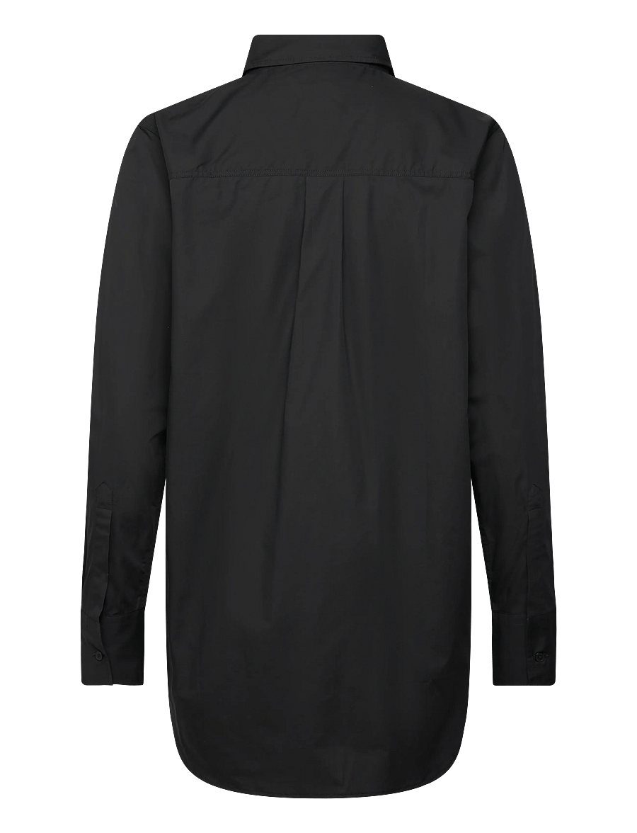 Closed - FITTED LONG BLOUSE SHIRTS & BLOUSES - džinsa krekli - black - 1