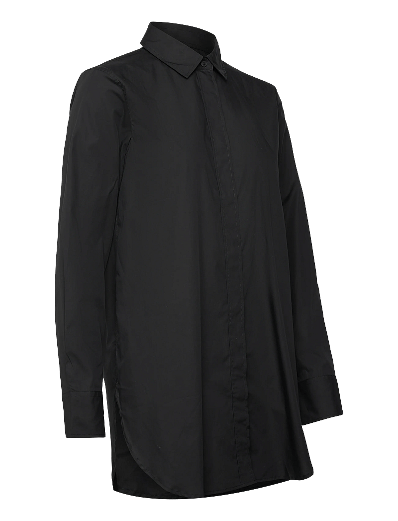 Closed - FITTED LONG BLOUSE SHIRTS & BLOUSES - teksasärgid - black - 2