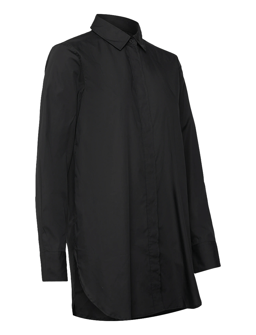 Closed - FITTED LONG BLOUSE SHIRTS & BLOUSES - džinsa krekli - black - 2