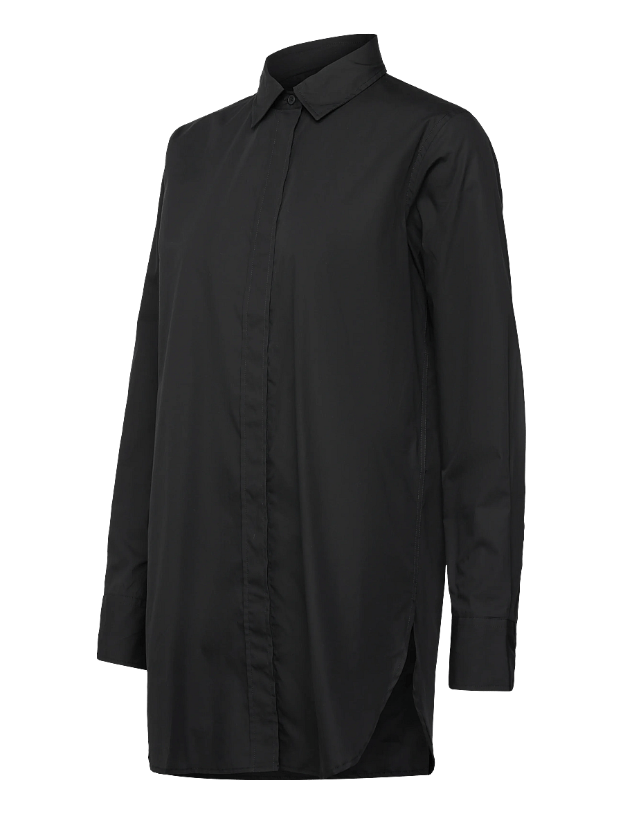 Closed - FITTED LONG BLOUSE SHIRTS & BLOUSES - džinsa krekli - black - 3
