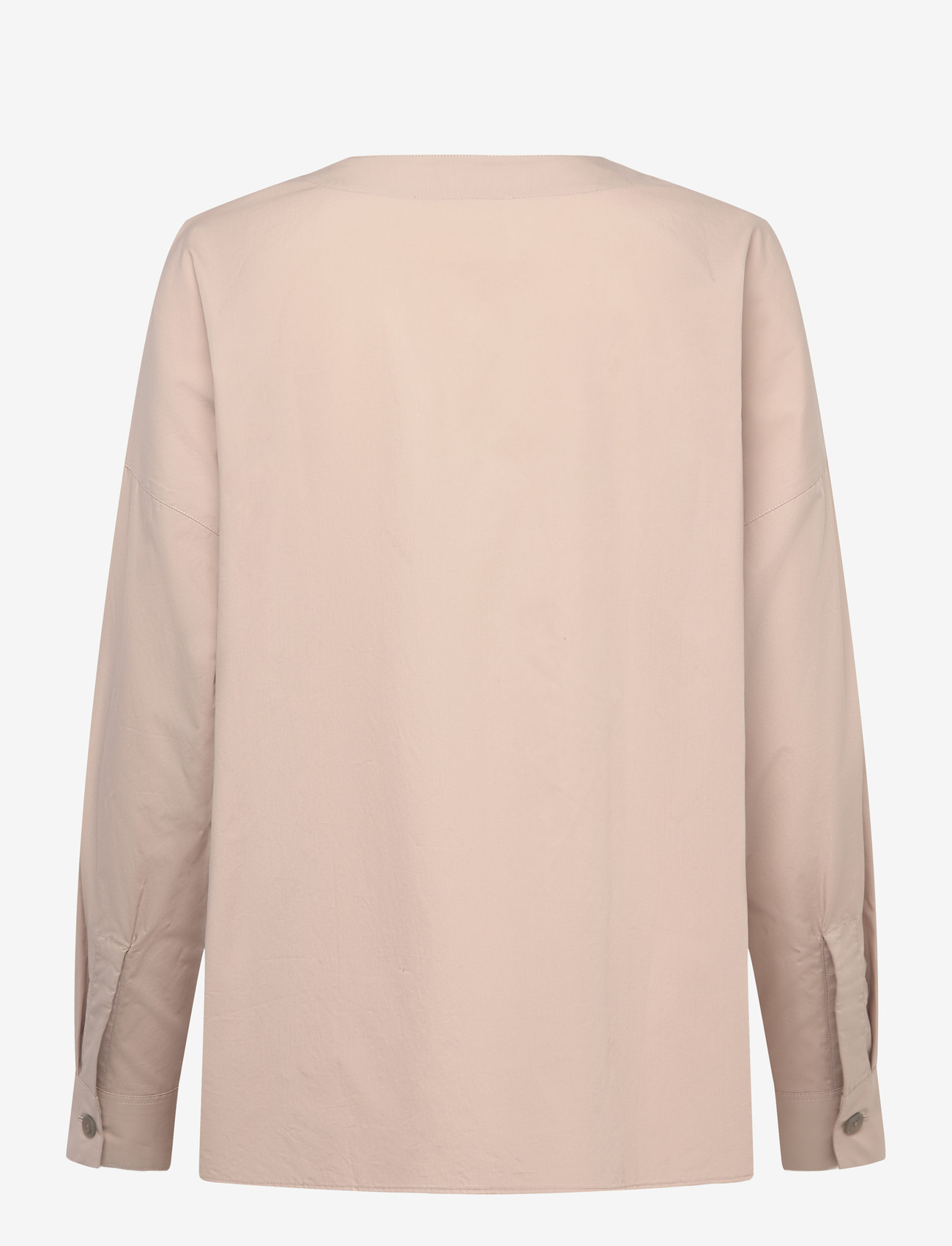 Closed - NO COLLAR BLOUSE SHIRTS & BLOUSES - pitkähihaiset paidat - plaster beige - 1