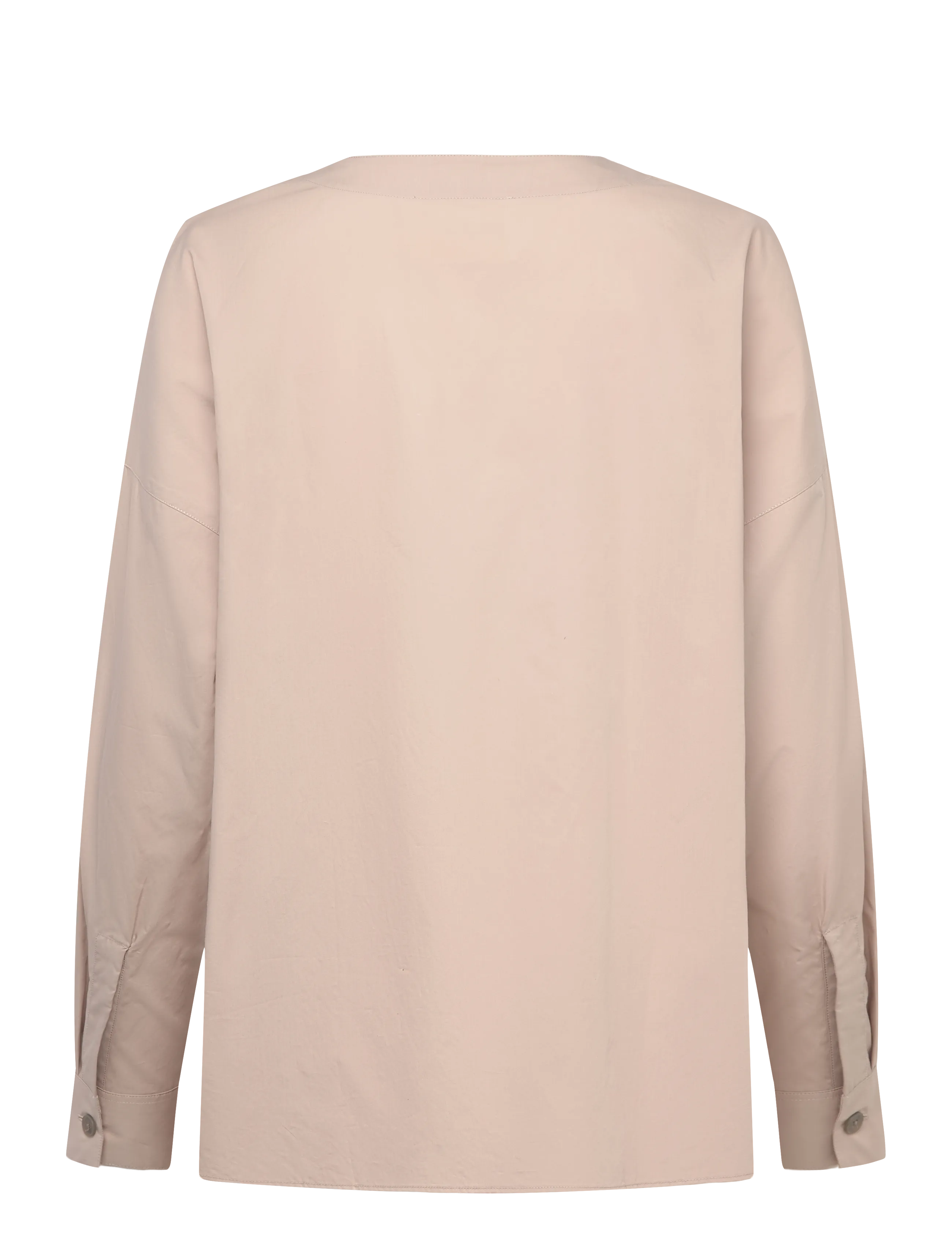 Closed - NO COLLAR BLOUSE SHIRTS & BLOUSES - langærmede bluser - plaster beige - 1