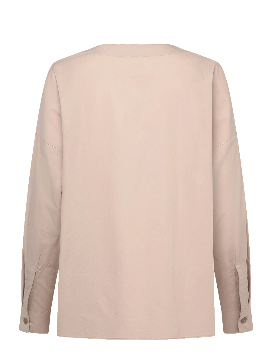 Closed - NO COLLAR BLOUSE SHIRTS & BLOUSES - denimskjorter - plaster beige - 1