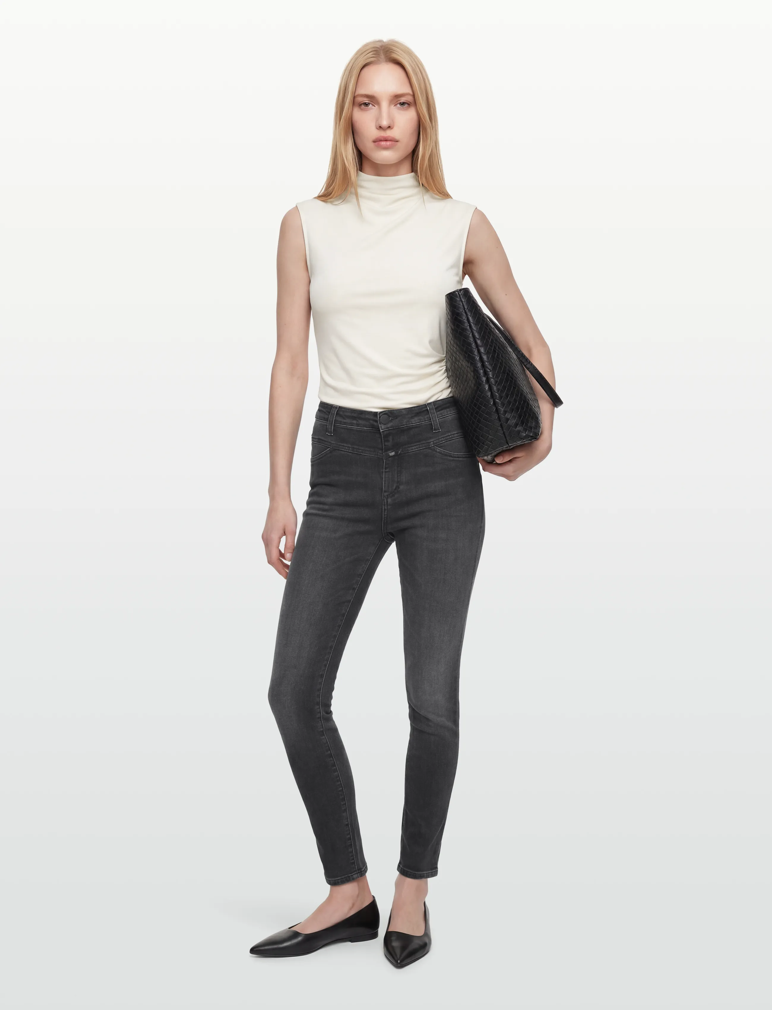 Closed Skinny Pusher Jeans, 25, Grey, Jeans > Skinny, Dame