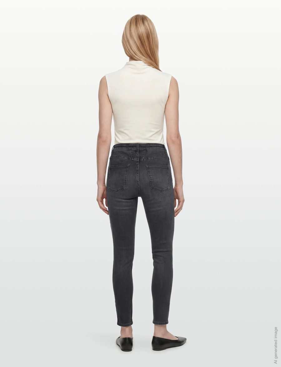 Closed - SKINNY PUSHER JEANS - skinny jeans - dark grey - 4