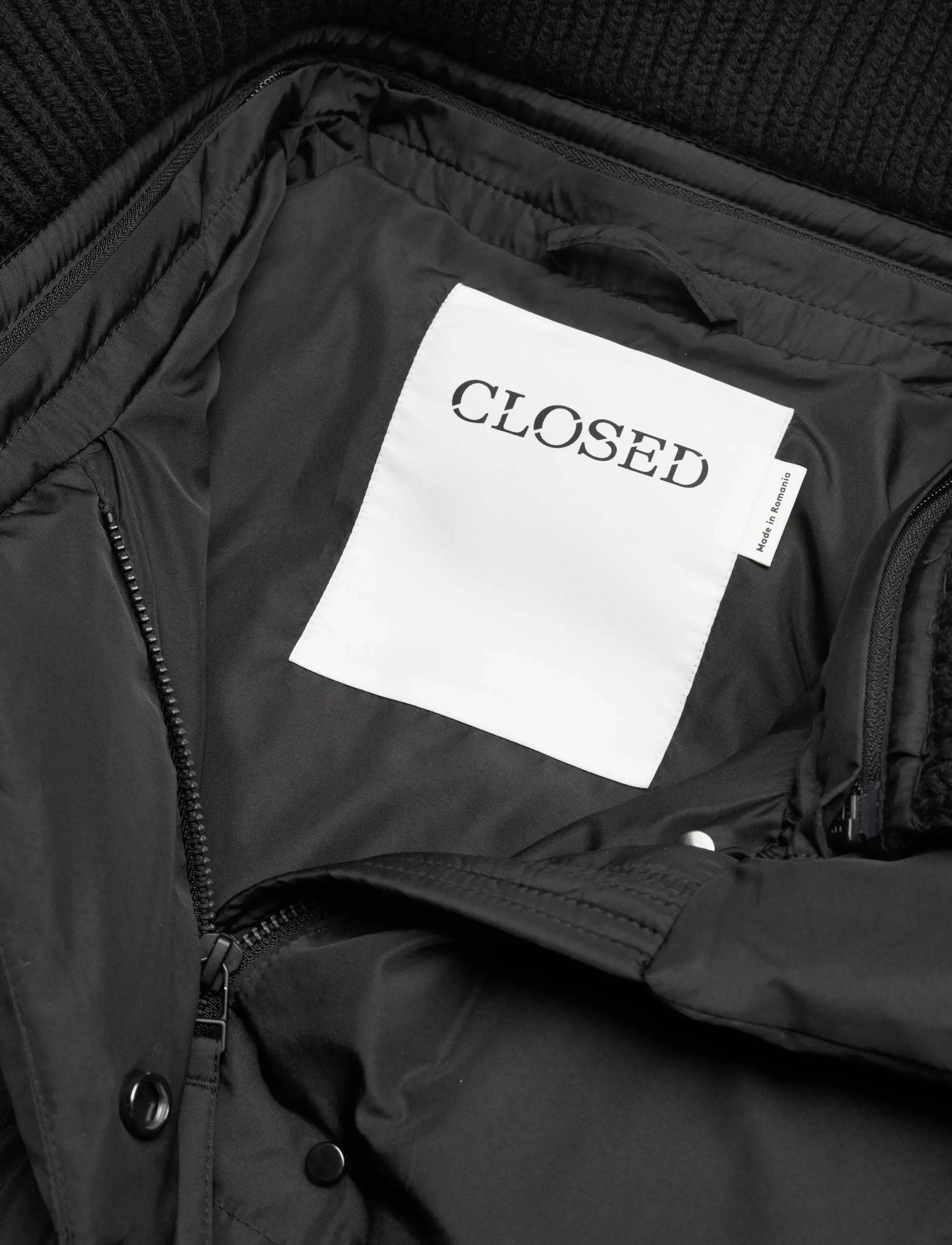 Closed - CROPPED PUFFER JACKET JACKETS & COATS - frühlingsjacken - black - 5