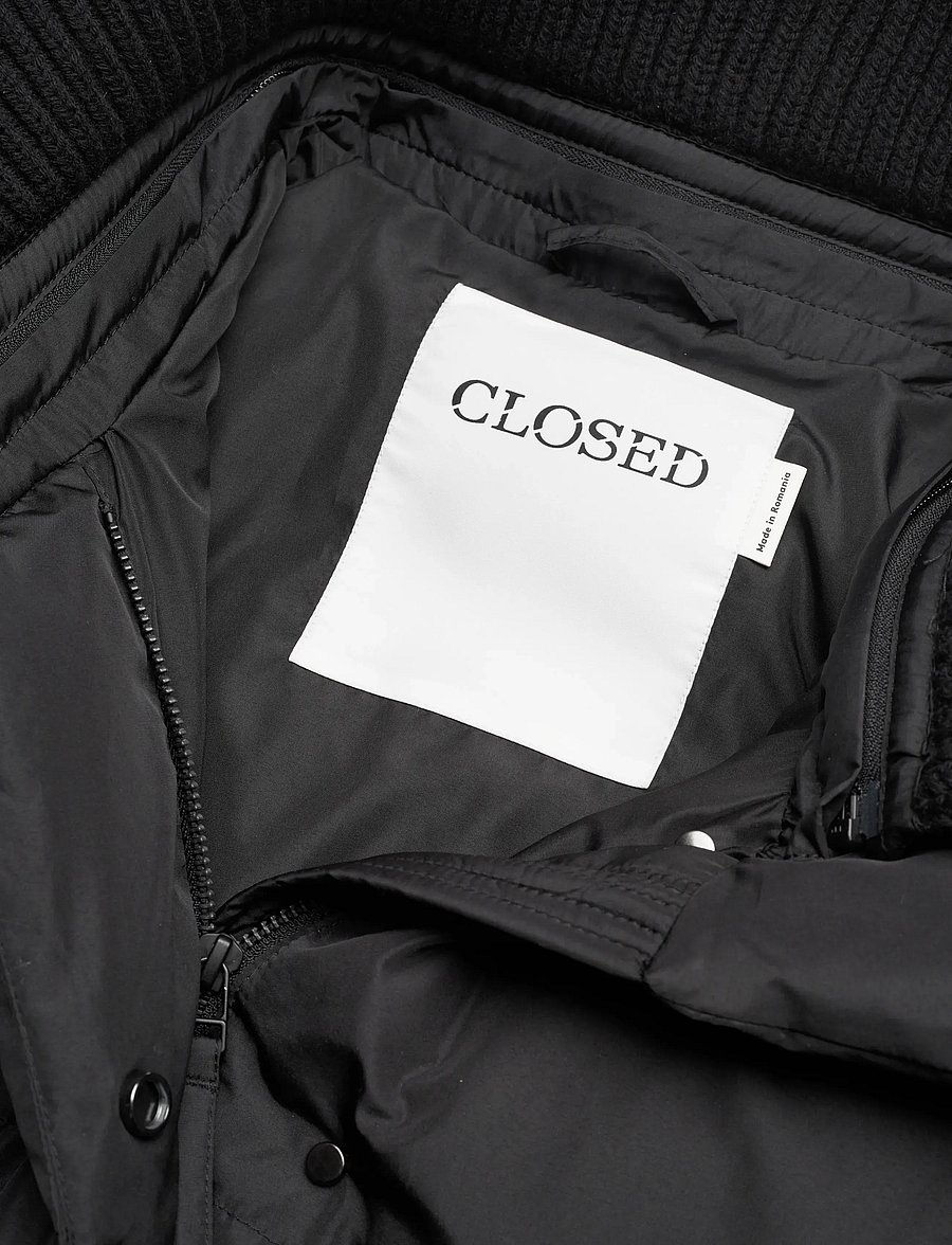 Closed - CROPPED PUFFER JACKET JACKETS & COATS - vestes de printemps - black - 5