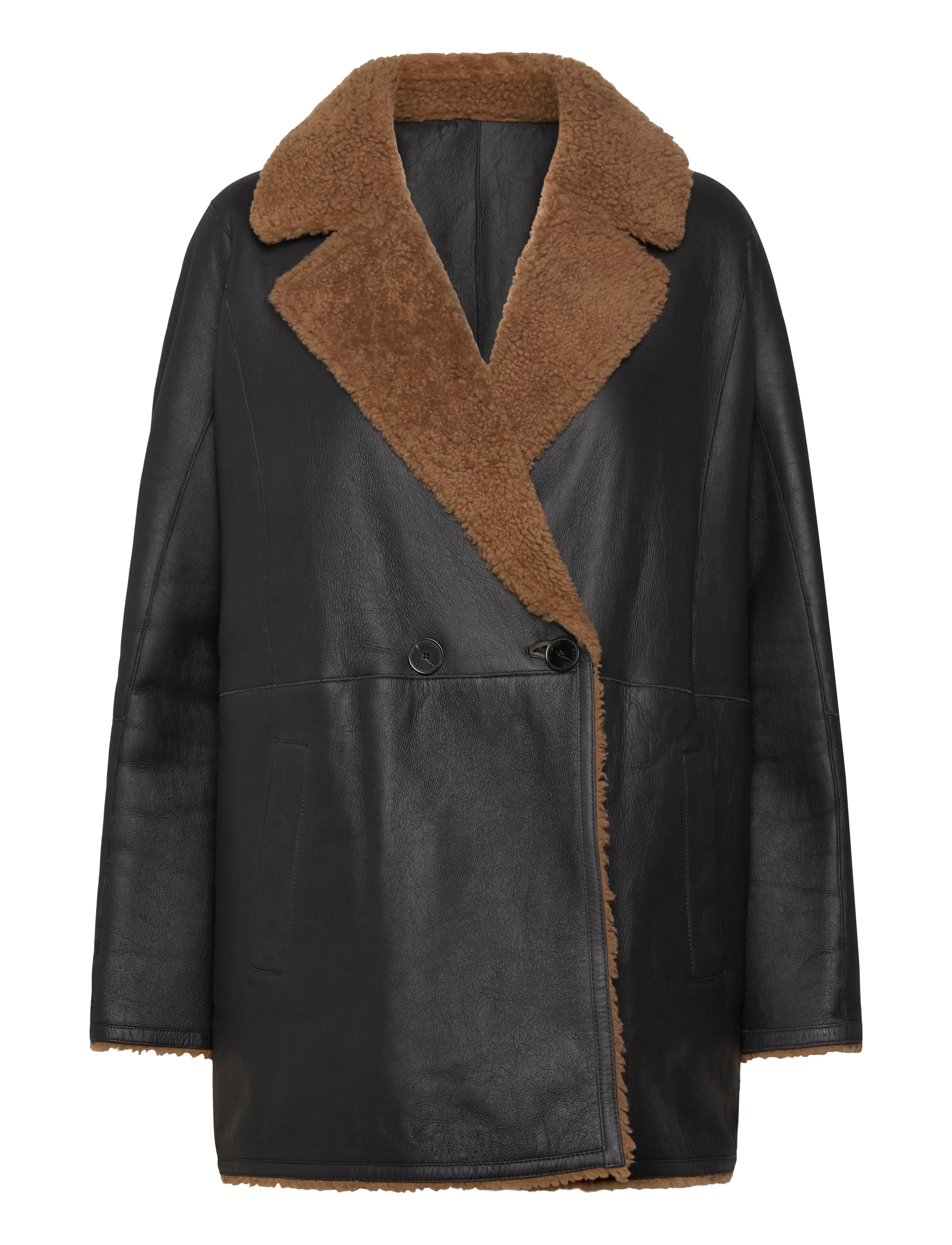 DOUBLE BREAST COAT JACKETS & COATS - MOCHA