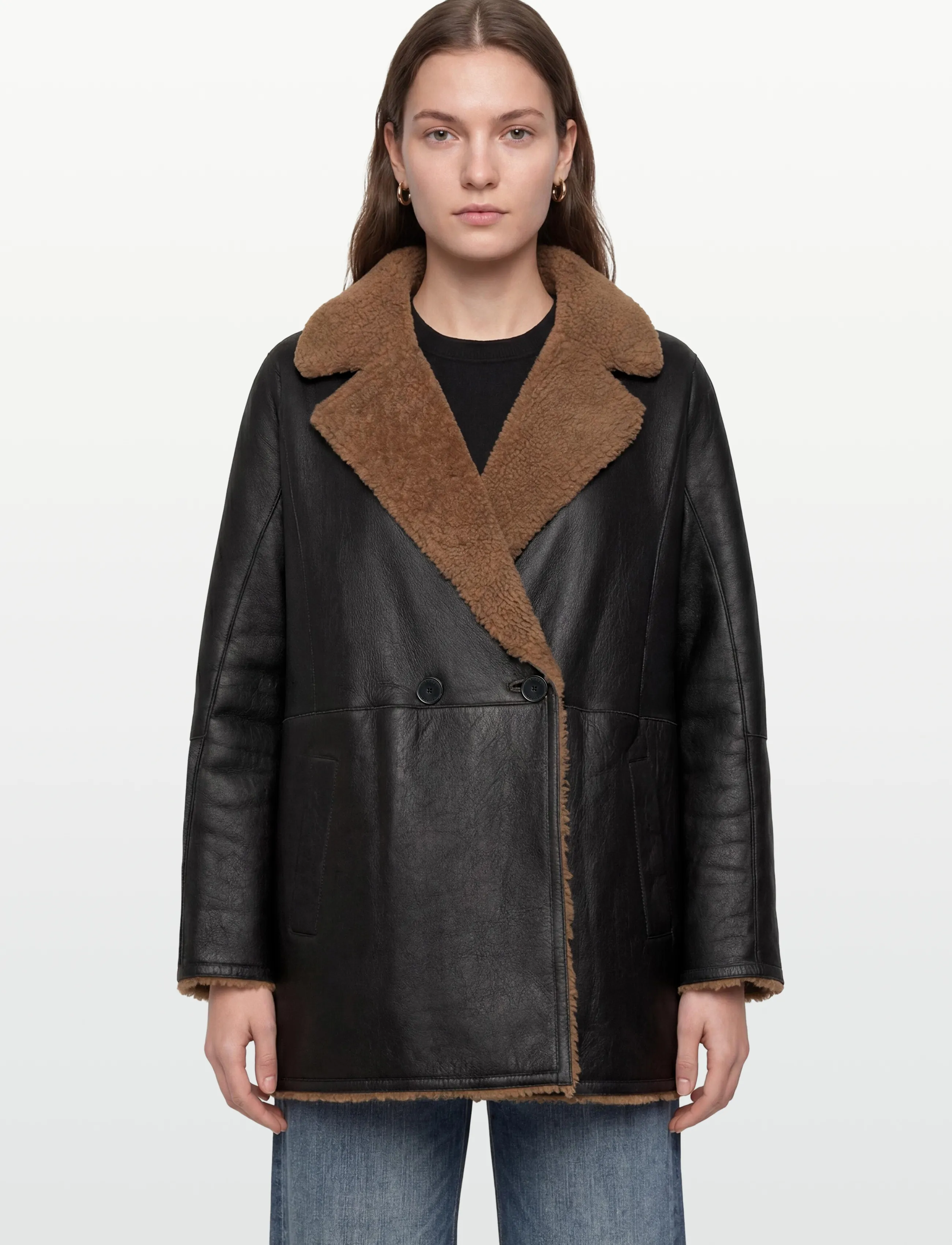 Closed - DOUBLE BREAST COAT JACKETS & COATS - Üleriided - mocha - 5