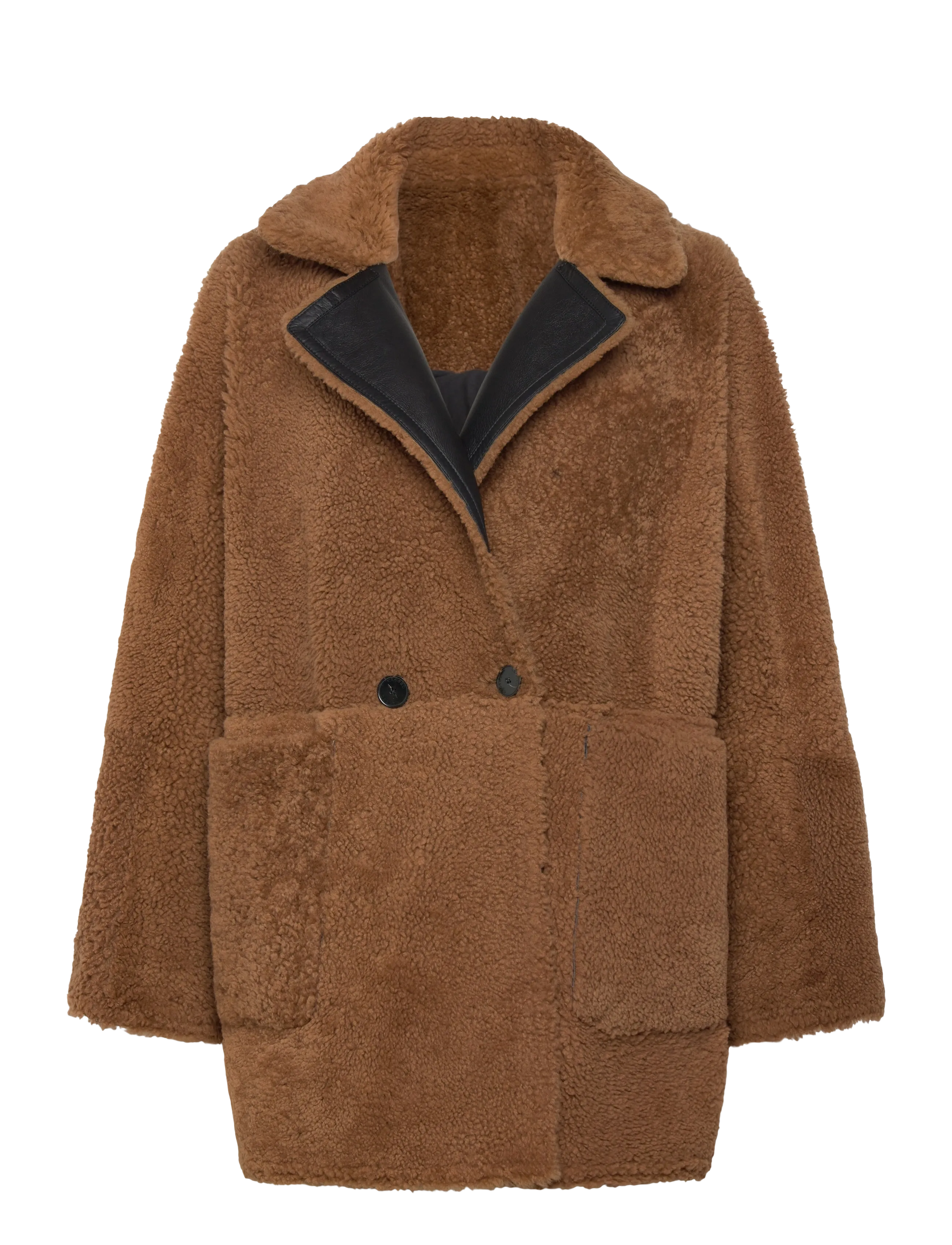 Closed - DOUBLE BREAST COAT JACKETS & COATS - Üleriided - mocha - 3