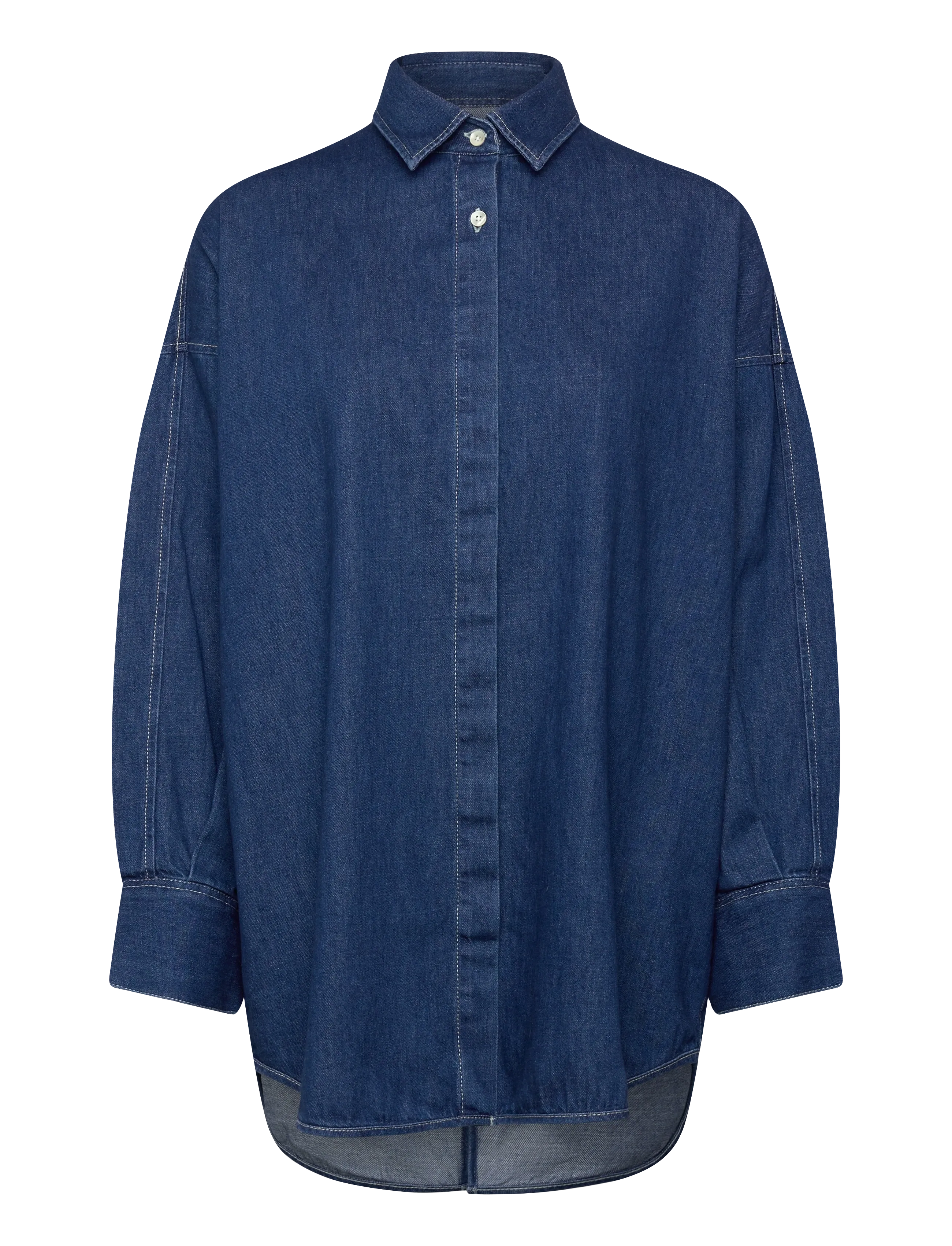 Closed OPEN BACK BLOUSE SHIRTS & BLOUSES - Nyheter - DARK BLUE / blue