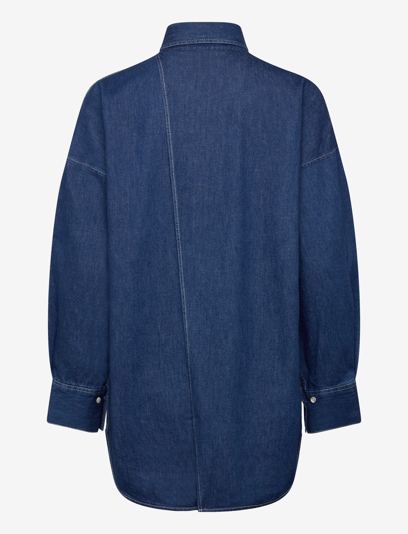 Closed - OPEN BACK BLOUSE SHIRTS & BLOUSES - denimskjorter - dark blue - 1