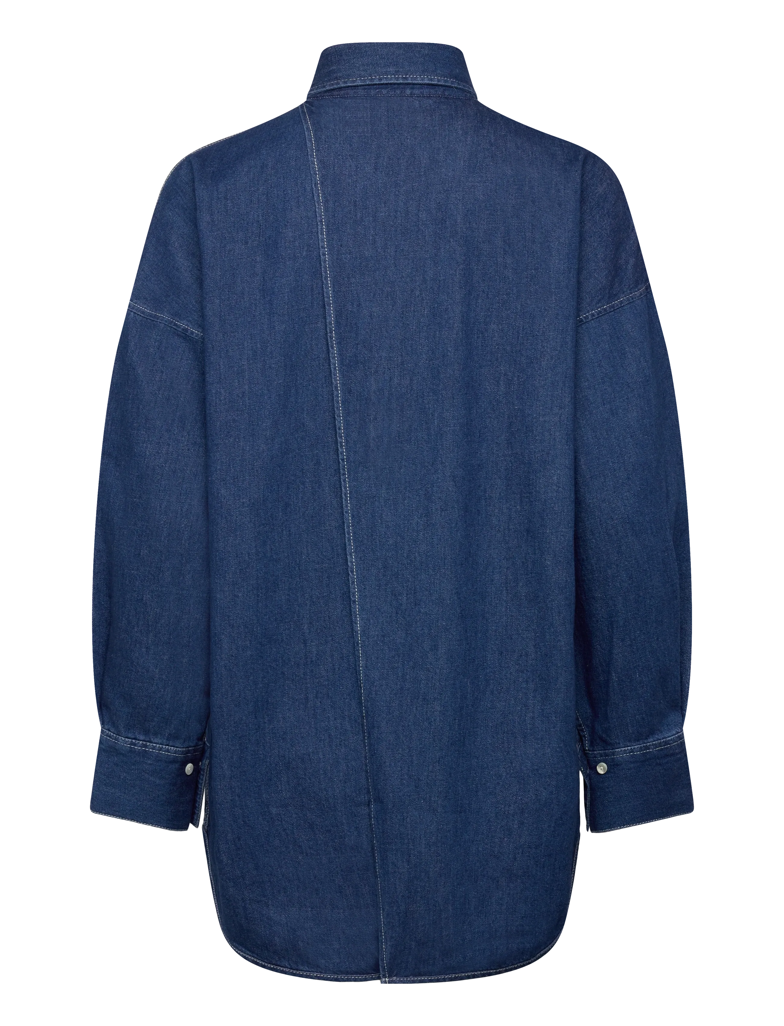 Closed - OPEN BACK BLOUSE SHIRTS & BLOUSES - pitkähihaiset paidat - dark blue - 1