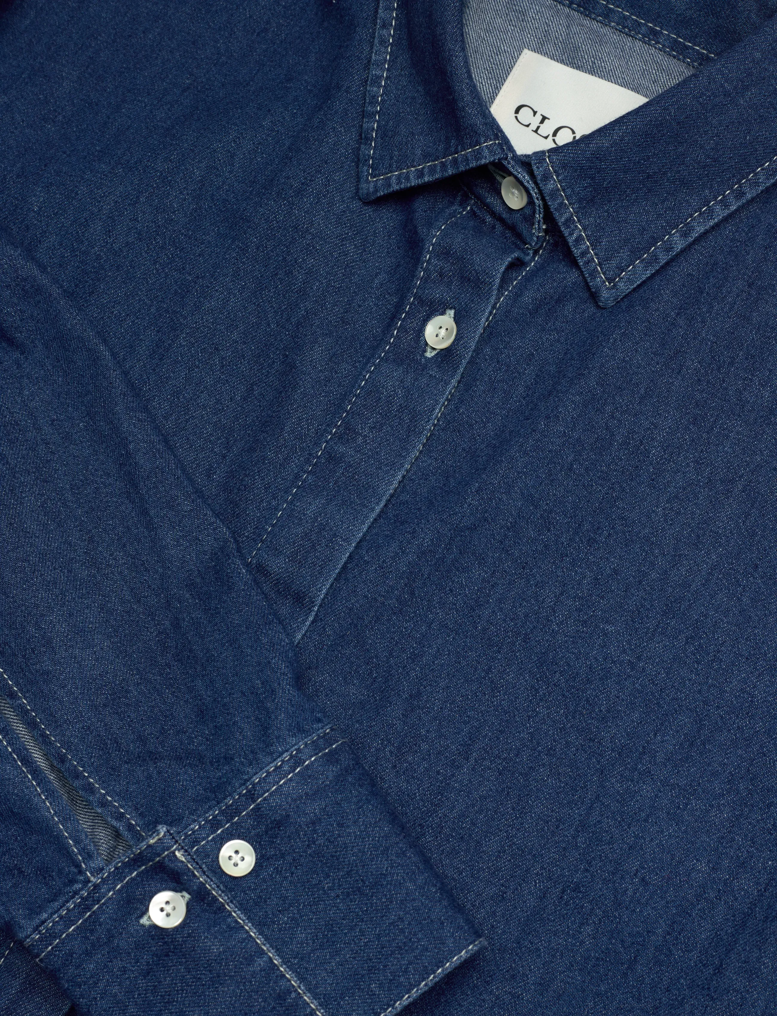Closed - OPEN BACK BLOUSE SHIRTS & BLOUSES - pitkähihaiset paidat - dark blue - 2