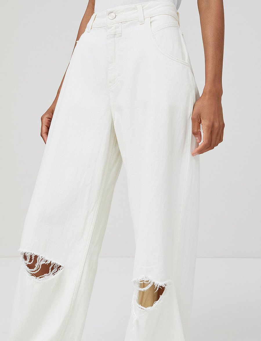 Closed - EDISON JEANS CREME - boyfriend stila džinsa bikses - creme - 4