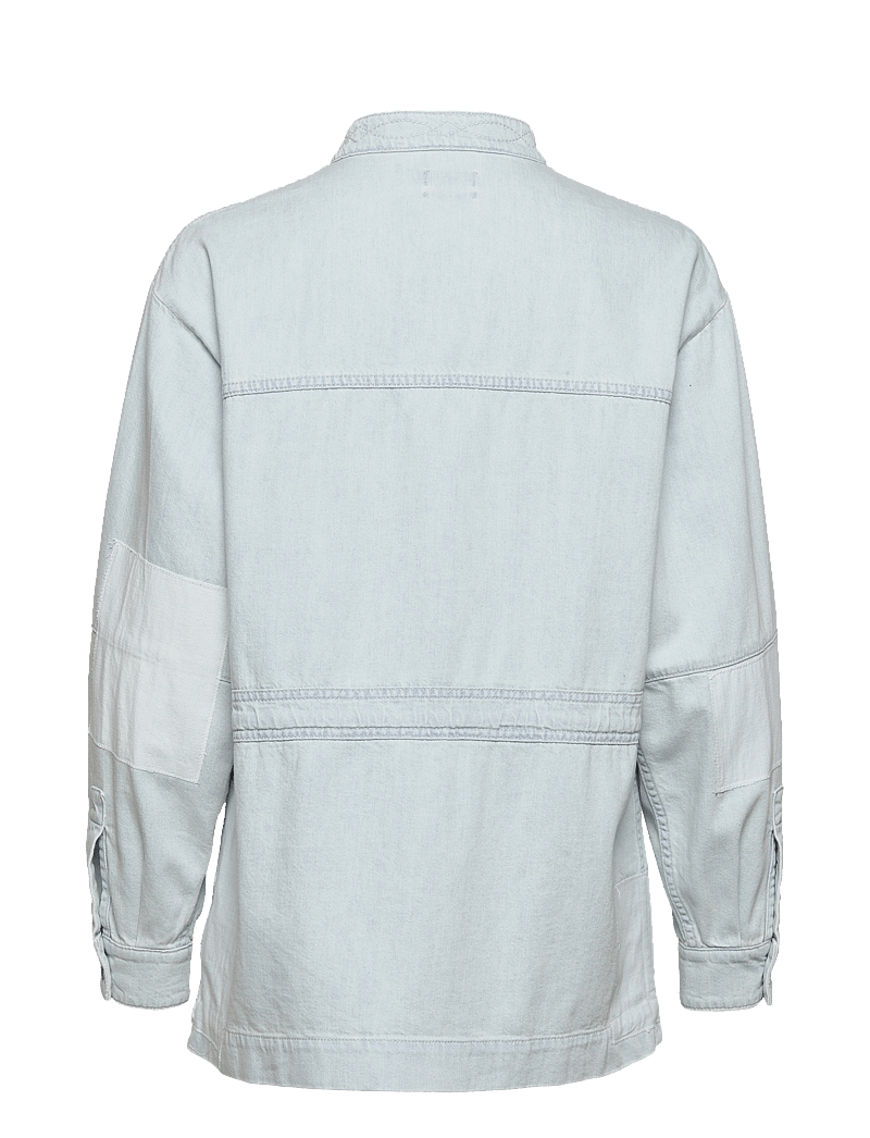 Closed - WOMEN DENIM PATCHWORK OVERSHIRT LIGHT BLUE - kleidung - light blue - 1