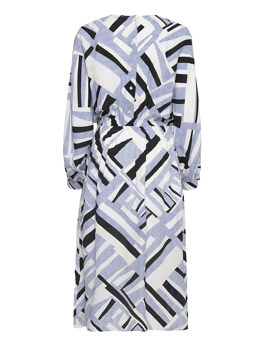Closed - GATHERED DRESS GALAXY BLUE - midiklänningar - galaxy blue - 1