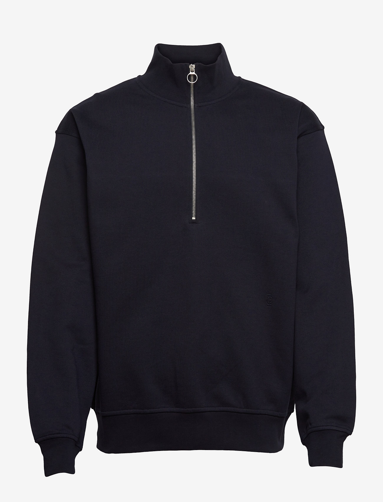 Closed - relaxed half zip sweater - dark night - 0