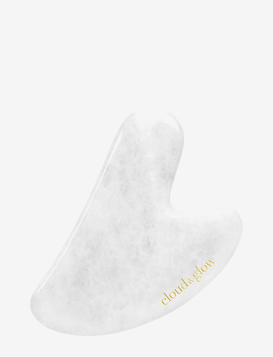 Cloud & Glow - Gua Sha White Jade - gua sha & ansiktsroller - white - 0