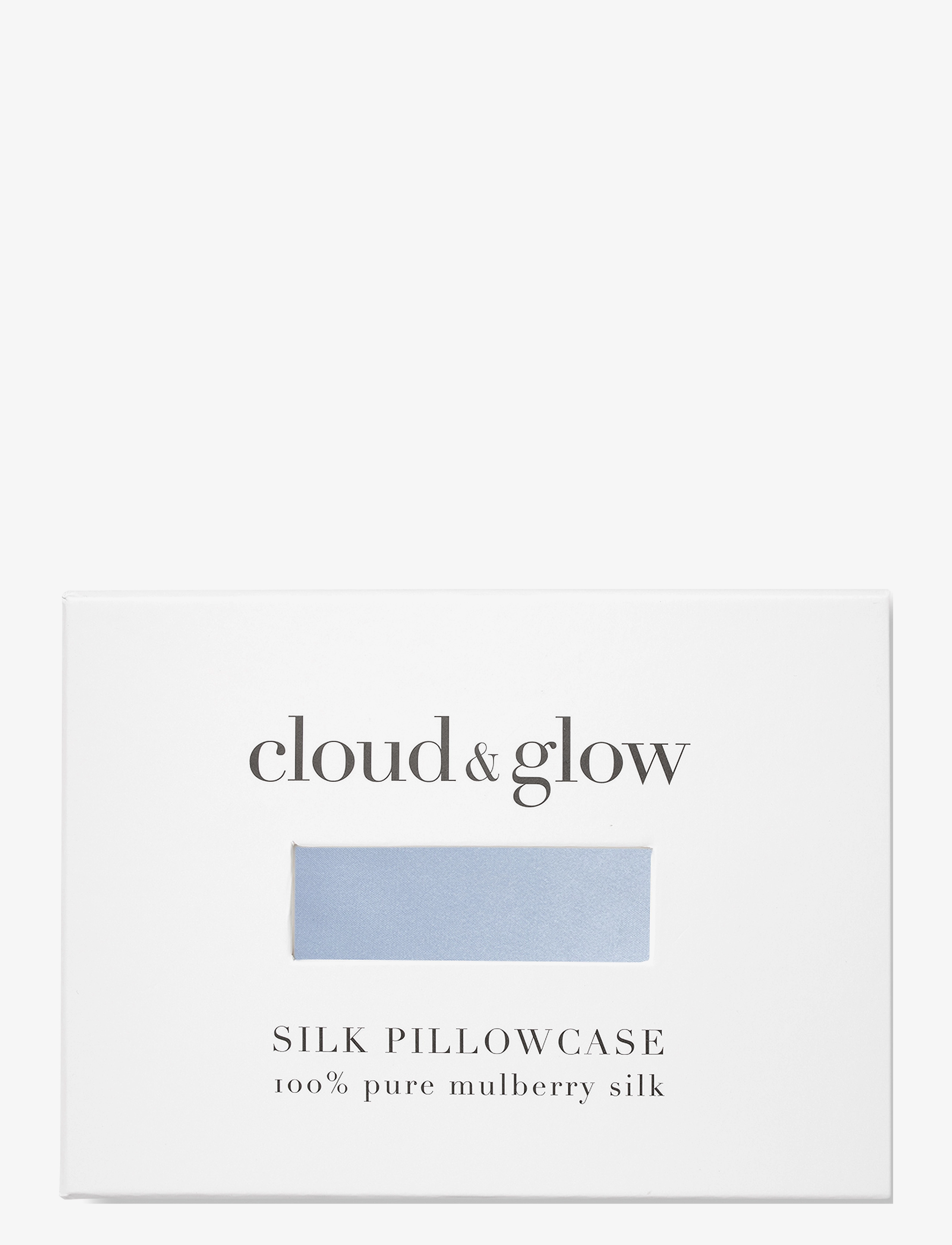 Cloud & Glow - Silk Pillowcase Sky Blue - ansiktsrengöring - sky blue - 1