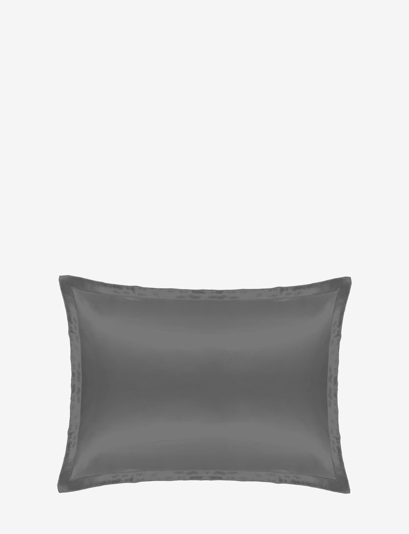 Cloud & Glow Silk Pillowcase Charcoal - Sovrumstextilier - CHARCOAL / green