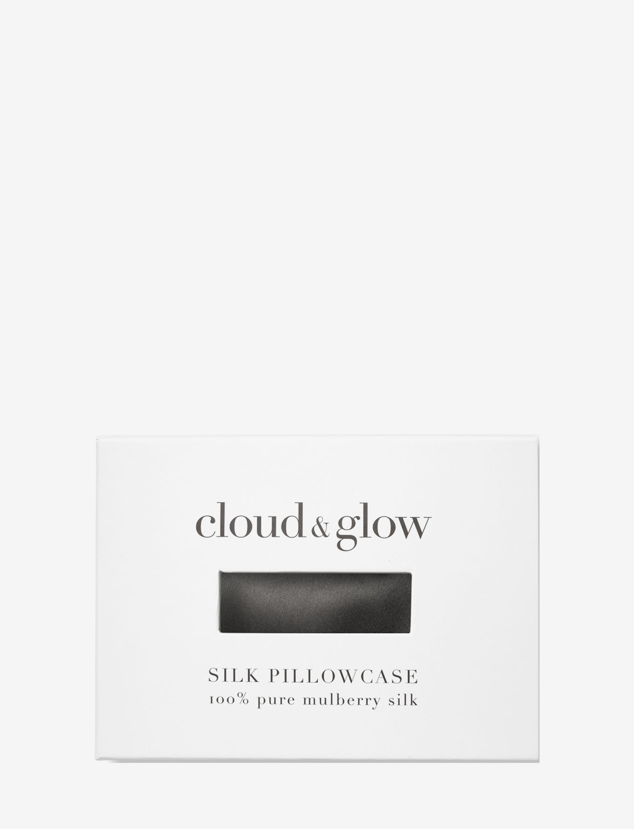 Cloud & Glow - Silk Pillowcase Charcoal - ansiktsrengöring - charcoal - 1