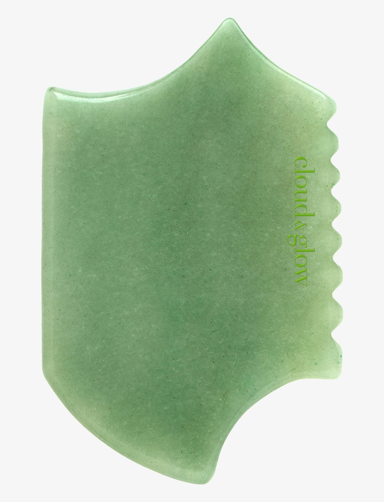 Cloud & Glow Razor Gua Sha Green Aventurine, Gua Sha & ansigtsrulle, Grøn, Str: ONE SIZE