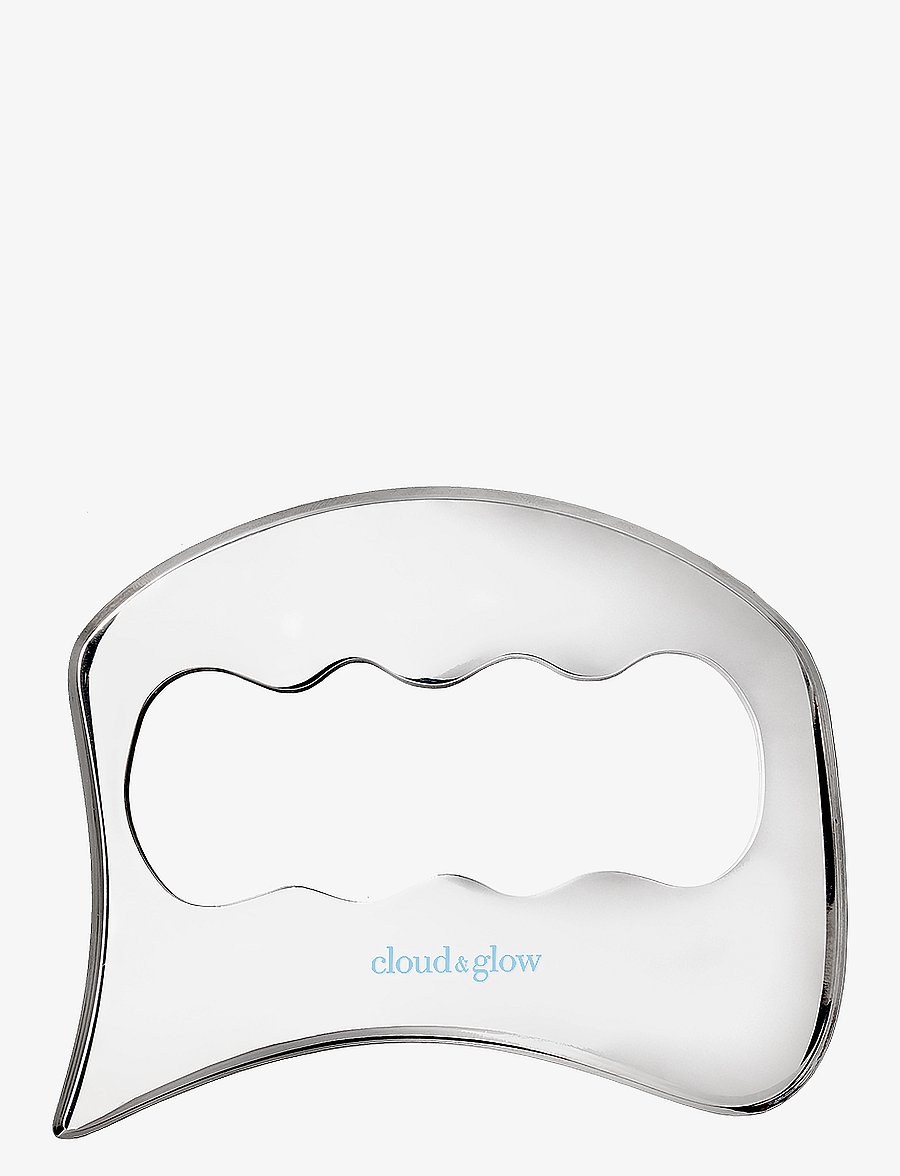 Cloud & Glow - Stainless Steel Body Gua Sha - gua sha & ansiktsroller - silver - 0