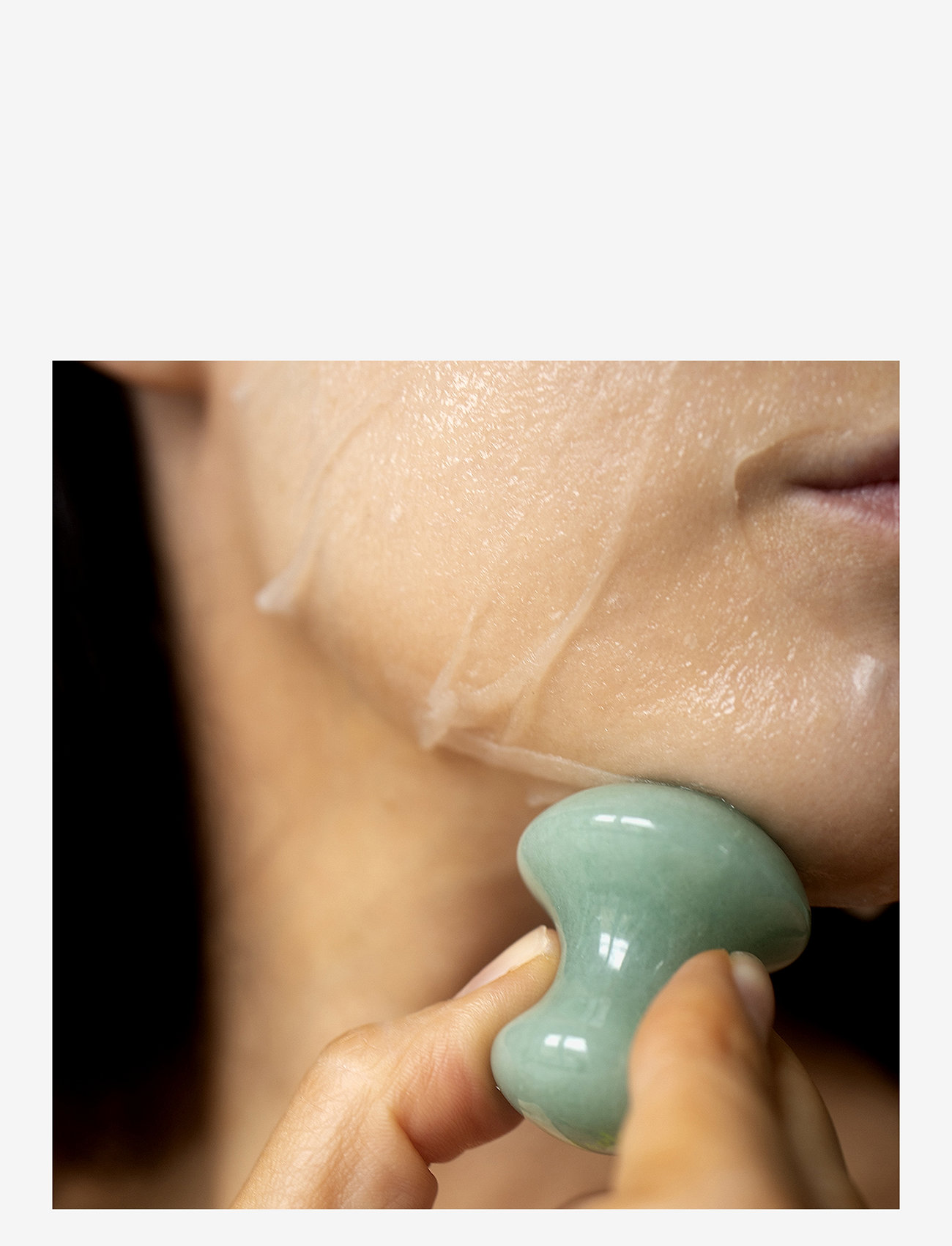 Cloud & Glow - Mushroom Gua Sha Green Aventurine - green aventurine - 1