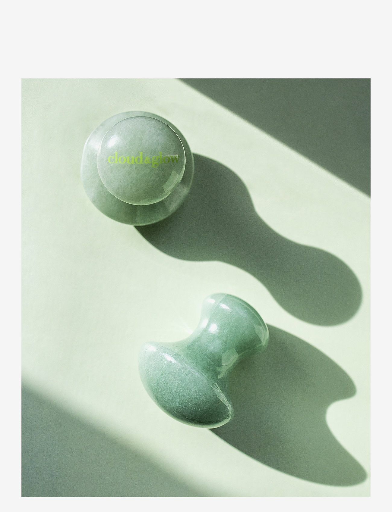Cloud & Glow - Mushroom Gua Sha Green Aventurine - green aventurine - 2