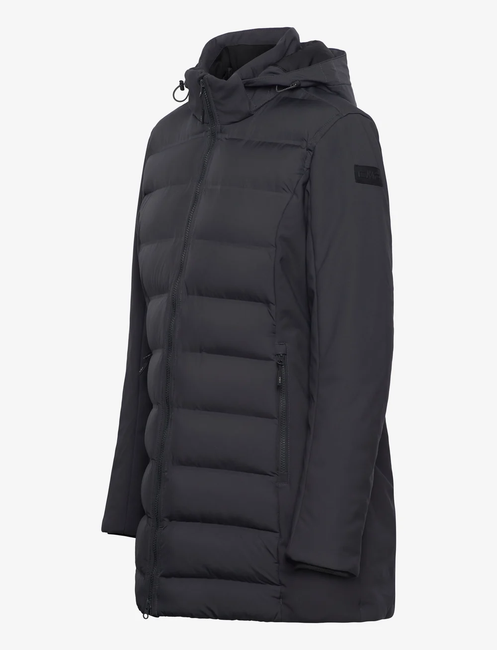 CMP - Woman Parka Light Hybrid Softshell - parkatakit - titanio - 2