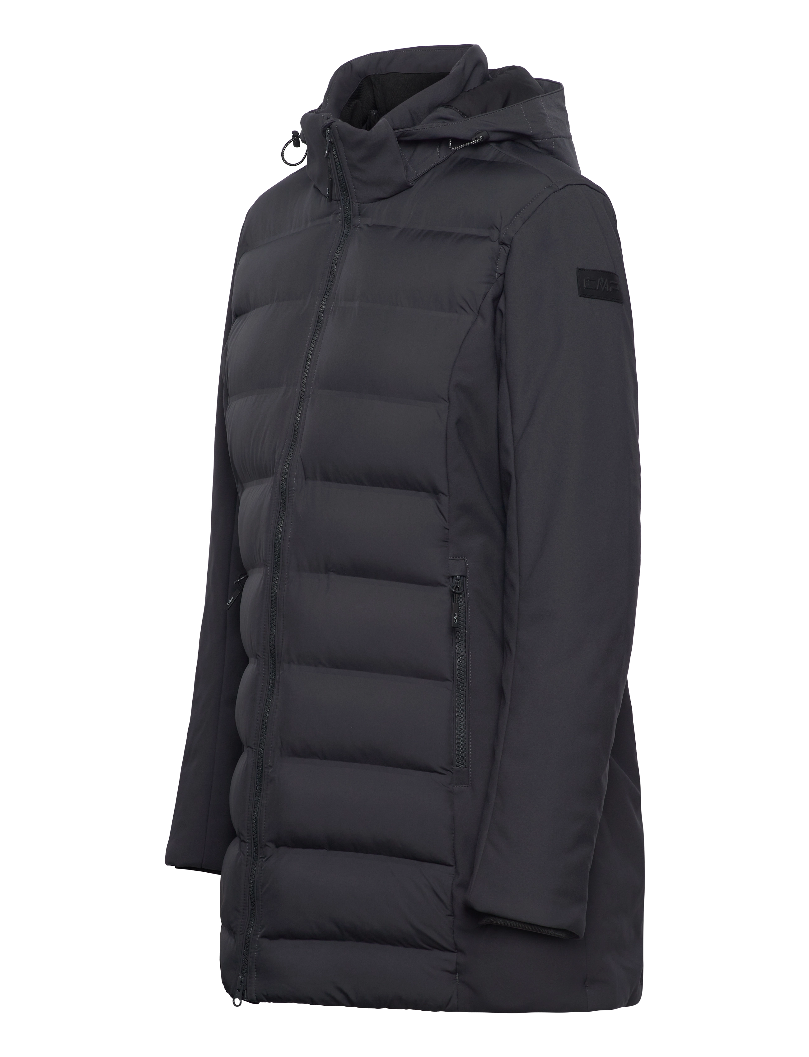 CMP - Woman Parka Light Hybrid Softshell - parkas - titanio - 2