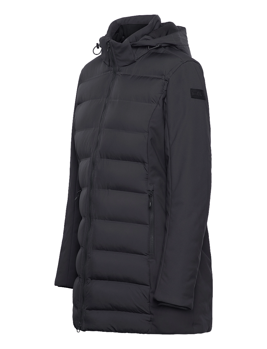 CMP - Woman Parka Light Hybrid Softshell - jacken - titanio - 2