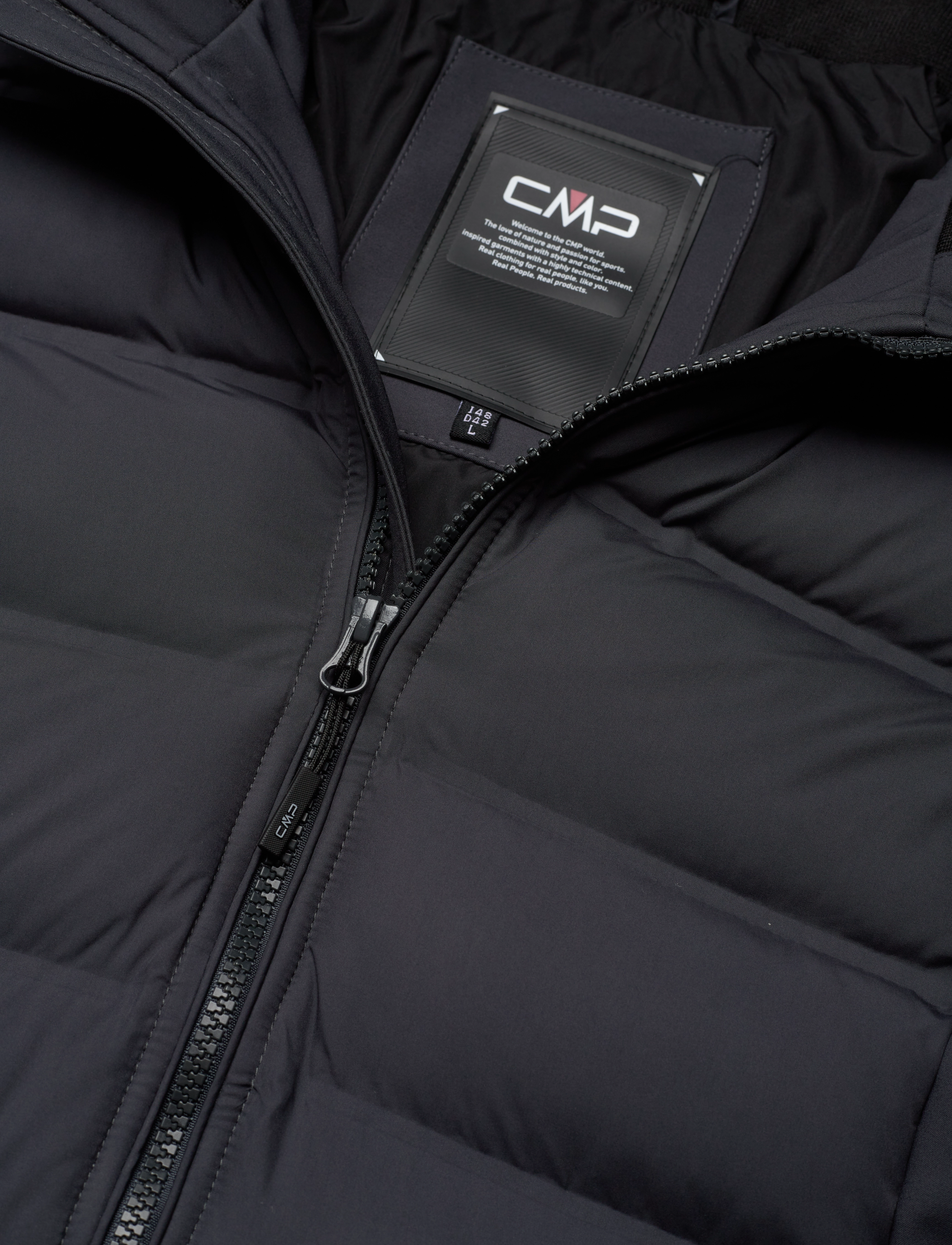 CMP - Woman Parka Light Hybrid Softshell - parkas - titanio - 3