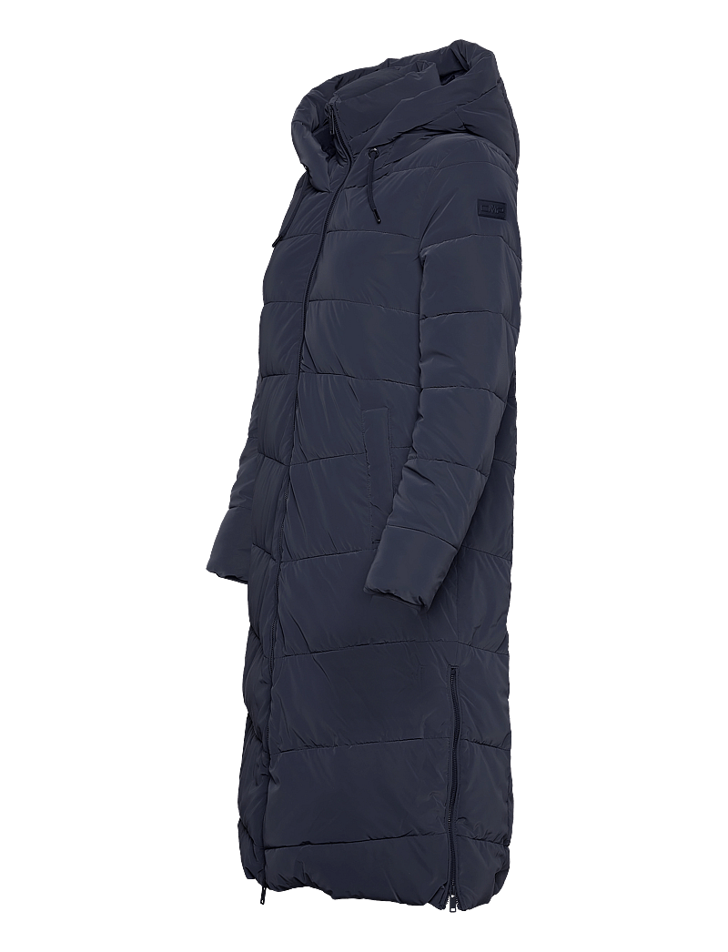 CMP - Woman Long Coat - Silk Touch - dunjackor - black blue - 3