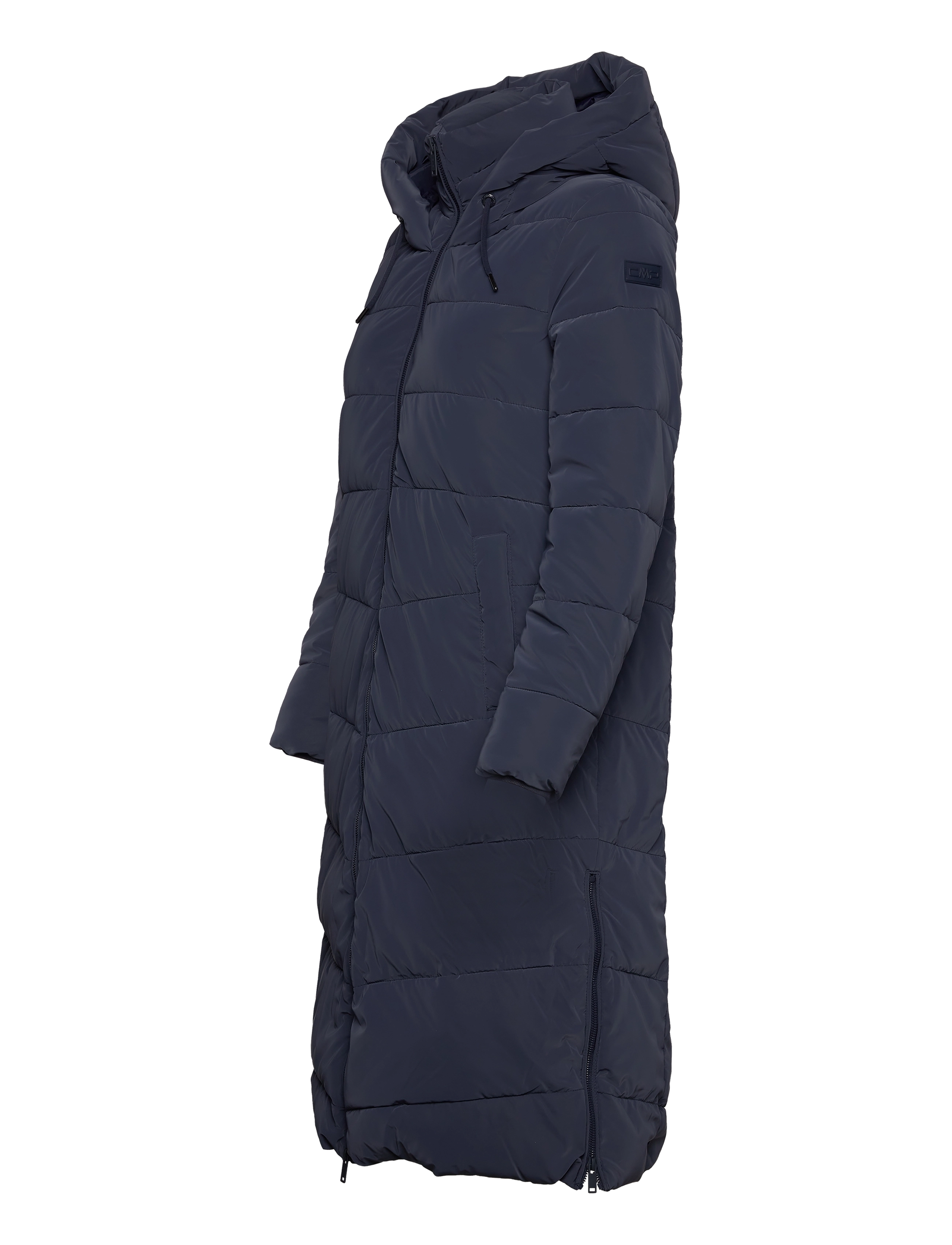 CMP - Woman Long Coat - Silk Touch - black blue - 3