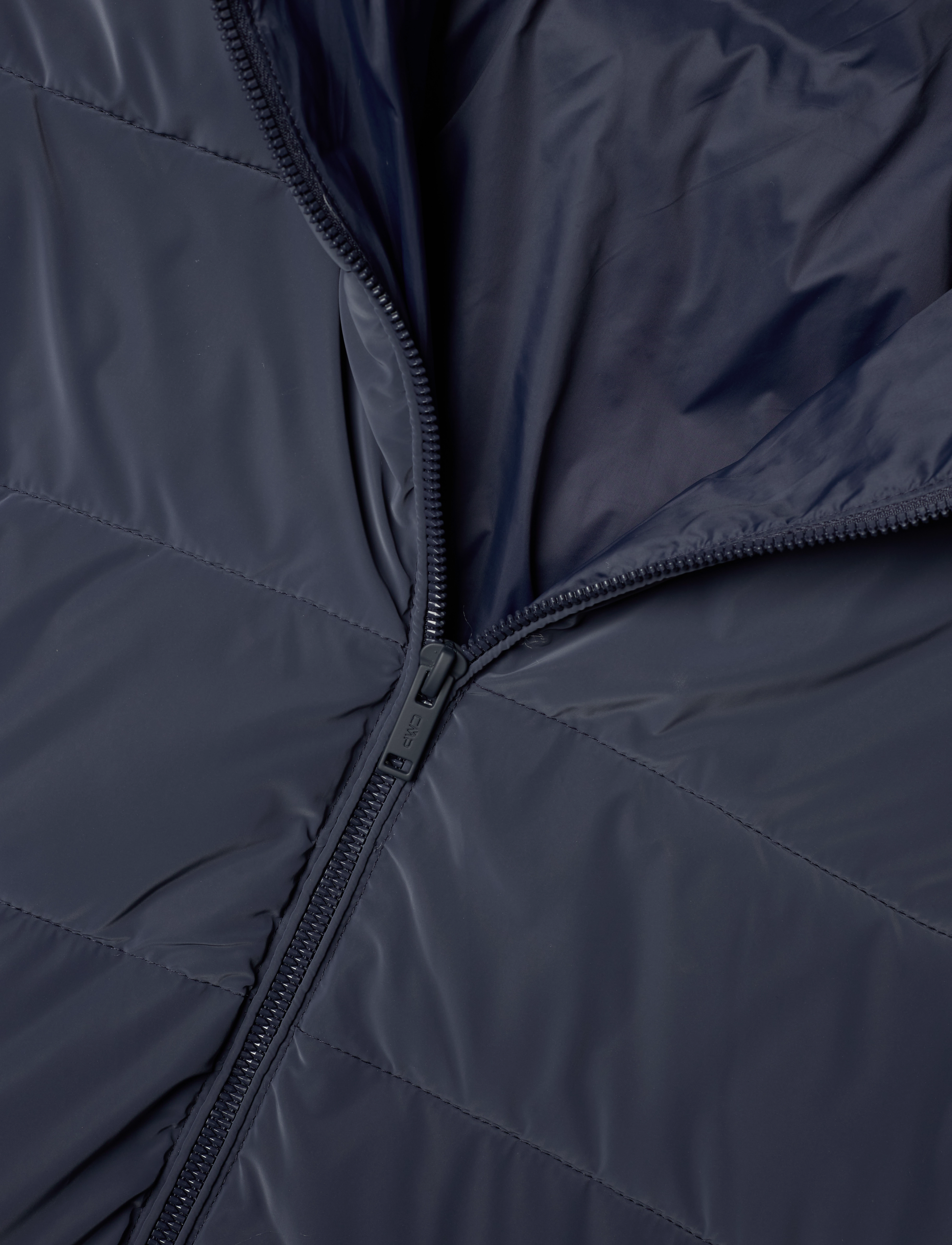 CMP - Woman Long Coat - Silk Touch - black blue - 5