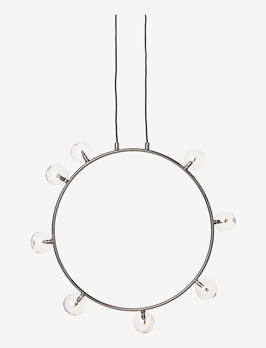 CO Bankeryd - AIR 50 PENDANT - rippvalgustid - nickel, clear glas - 0