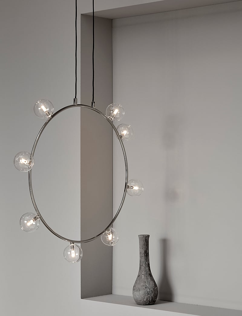 CO Bankeryd - AIR 50 PENDANT - hangandi loftljós - nickel, clear glas - 0