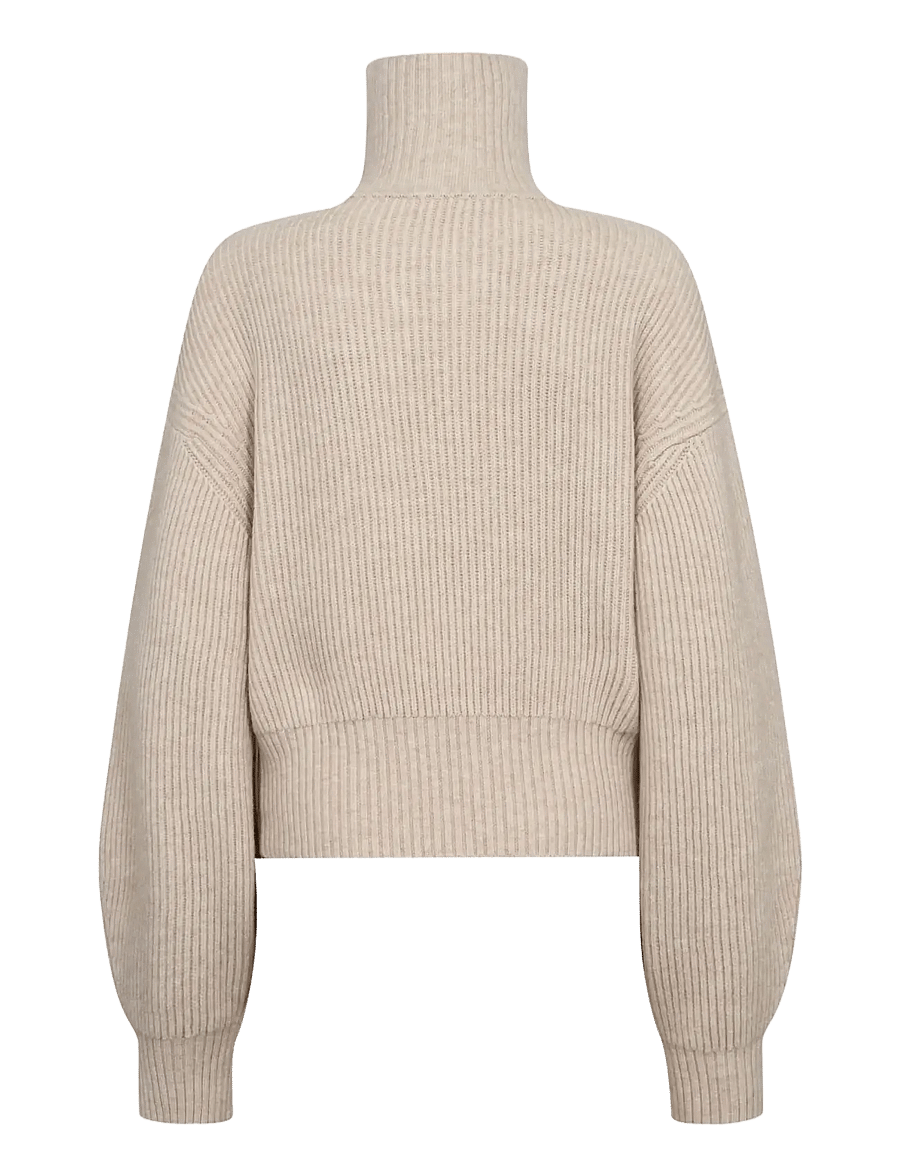 Co' Couture - RowCC Zip Knit Cardigan - creme - 2