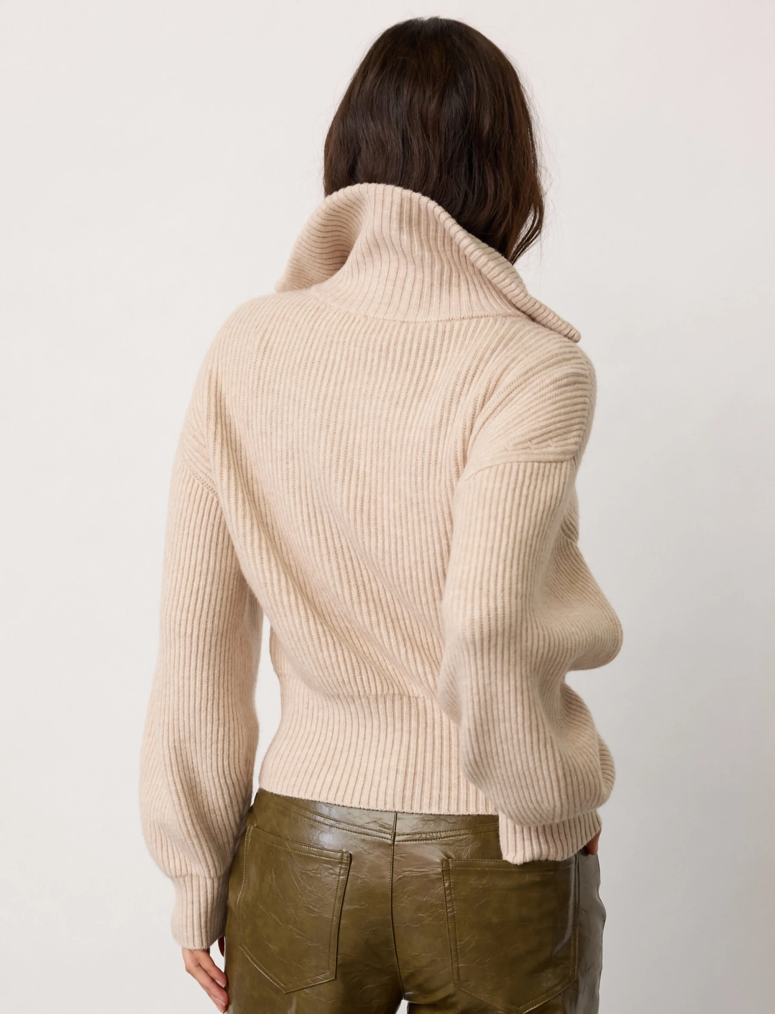 Co' Couture - RowCC Zip Knit Cardigan - creme - 3