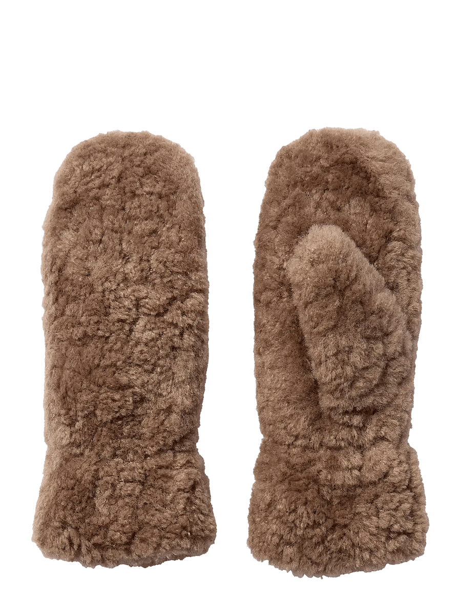 Co' Couture - TayCC Teddy Mitten - fäustlinge - walnut - 0