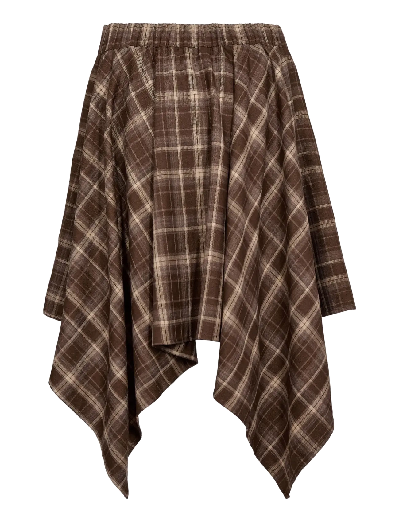 Co' Couture - DagnyCC Check Tie Skirt - korta kjolar - brown - 2