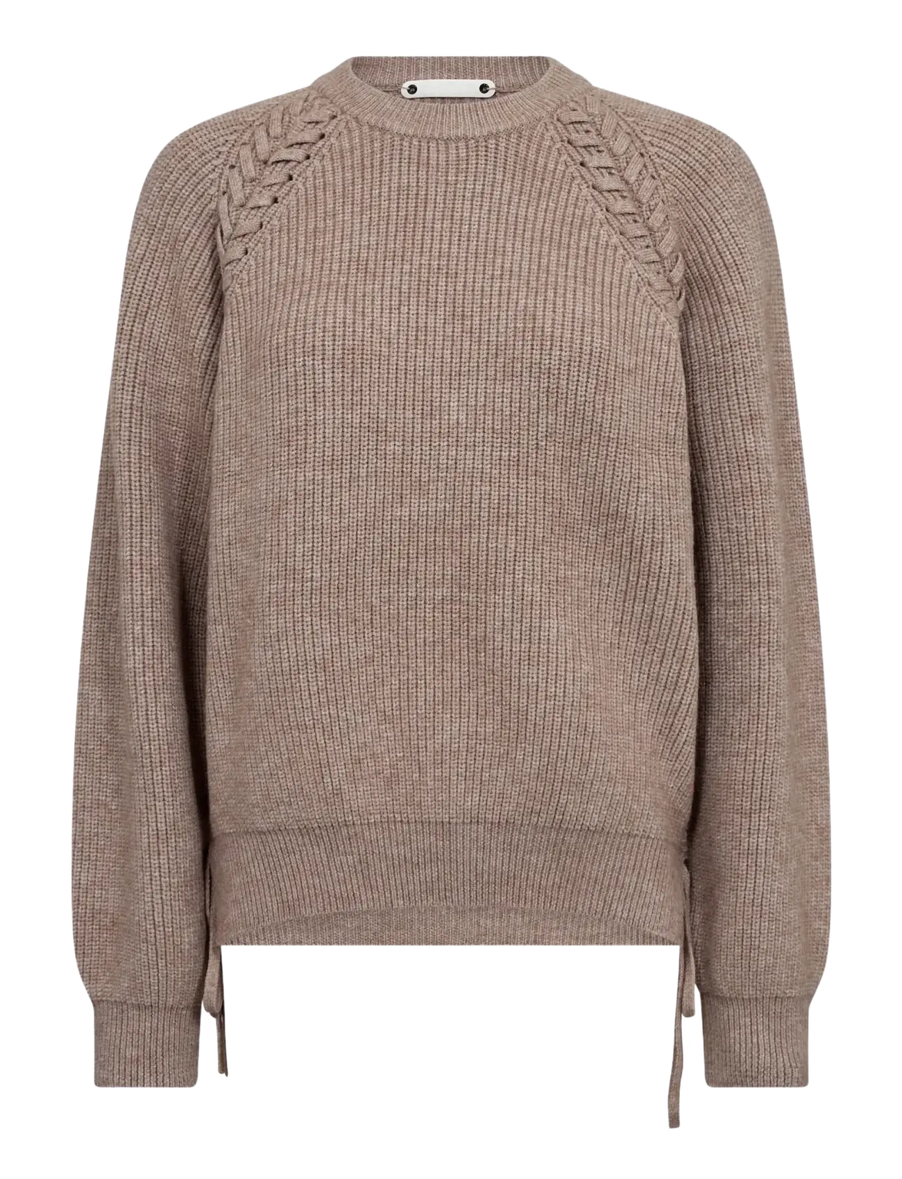 Co' Couture RowCC Braid String Knit - Stickat - MINK / beige